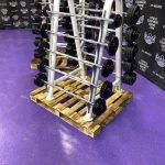 GP Urethane 20-110 lbs. Fixed EZ Curl & Straight Bar Set w/Racks