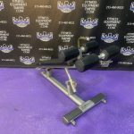 Life Fitness Signature Series Adjustable Decline Abdominal Bench On Wheels