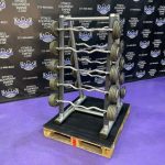 20-110 lb. Troy EZ Curl Bar Set w/Life Fitness Signature Rack