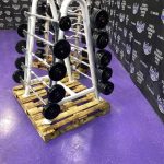 GP Urethane 20-110 lbs. Fixed EZ Curl & Straight Bar Set w/Racks