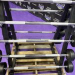 BRAND NEW Empire Rubber Covered Fixed Straight Bar Set 20-110 lbs. in 10’s w/Rack – Last Set Available BRAND NEW Empire Rubber Covered Fixed Straight Bar Set 20-110 lbs. in 10’s w/Rack – Last Set Available