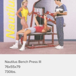 Nautilus First Generation Chain Driven Low Friction Chest Press w/360 lb. Stack – RARE Nautilus First Generation Chain Driven Low Friction Chest Press w/360 lb. Stack – RARE