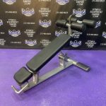 Life Fitness Signature Series Adjustable Decline Abdominal Bench On Wheels