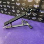 Life Fitness Signature Series Adjustable Decline Abdominal Bench On Wheels