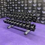 Iron Grip Urethane Dumbbell Set w/Increments from 5-100 lbs. – Beautiful Condition Iron Grip Urethane Dumbbell