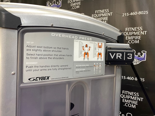 web29-3 Cybex VR3 Overhead Shoulder Press