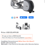 Precor EFX 534i Experience Commercial Elliptical