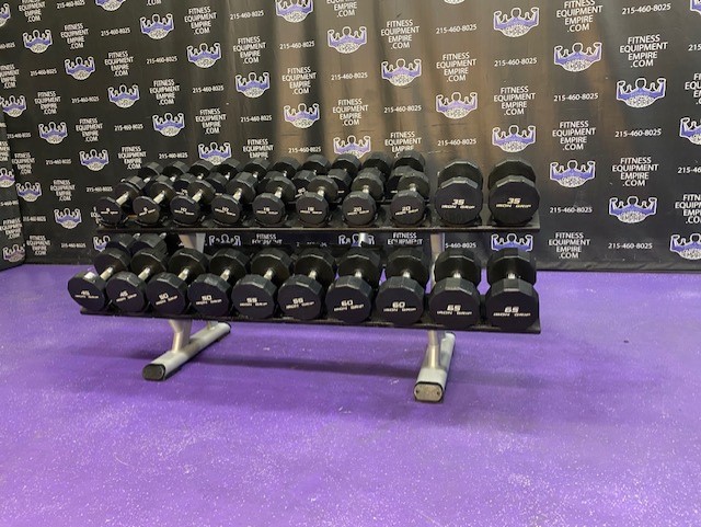 web30-2-3.jpg Iron Grip Urethane Dumbbell Set w/Increments from 5-100 lbs. – Beautiful Condition
