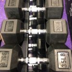 BRAND NEW Rubber Hex Dumbbell Sets & Pairs – Click for Options