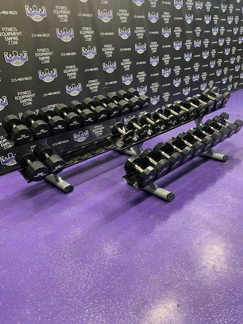 web32-3-5.jpg Iron Grip Urethane Dumbbell Set w/Increments from 5-100 lbs. – Beautiful Condition