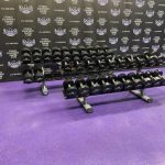 Iron Grip Urethane Dumbbell Set w/Increments from 5-100 lbs. – Beautiful Condition Iron Grip Urethane Dumbbell Set w/Increments from 5-100 lbs. – Beautiful Condition