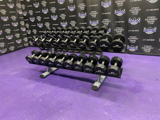 web35-4-3.jpg Iron Grip Urethane Dumbbell Set w/Increments from 5-100 lbs. – Beautiful Condition