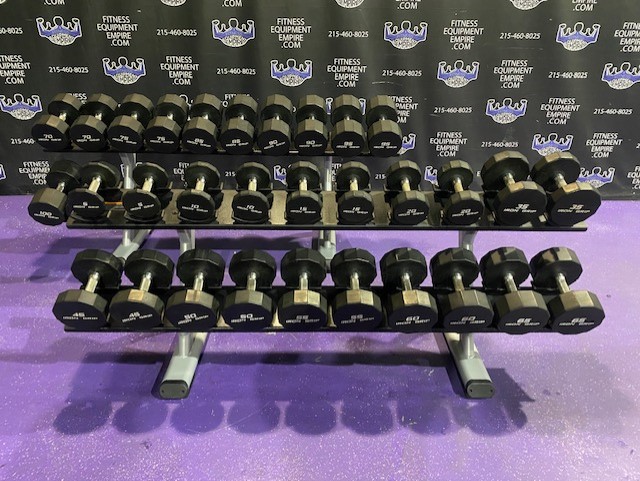 web38-4-3.jpg Iron Grip Urethane Dumbbell Set w/Increments from 5-100 lbs. – Beautiful Condition