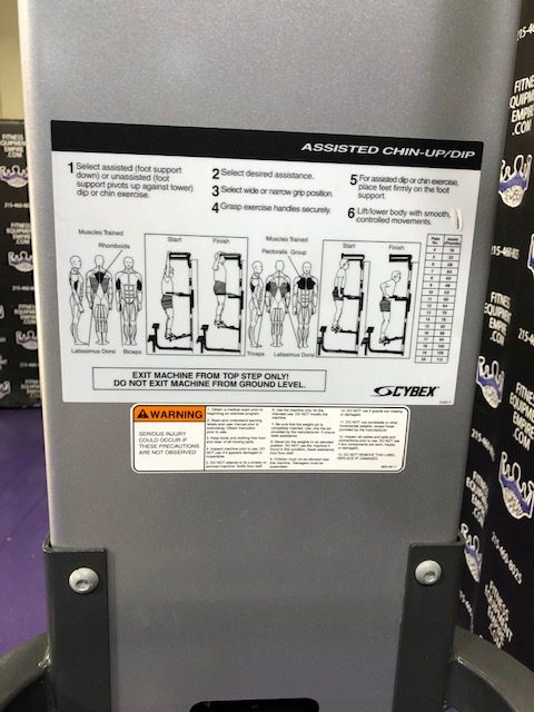 web4-23 Cybex Low Row and Standing Assisted Dip and Pull-Up