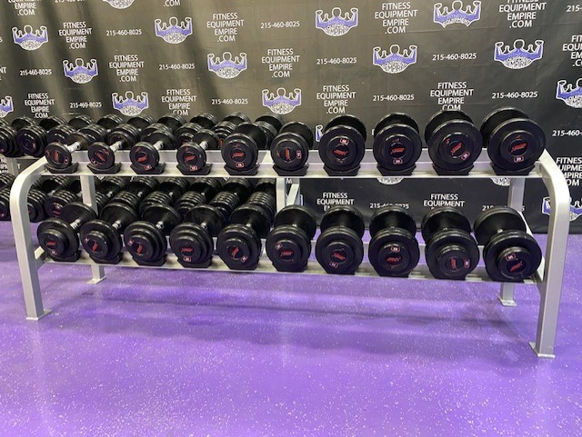 web4-27-2.jpg GP Urethane 5-100 lb. Prostyle Dumbbell Set w/Cybex Pro Racks