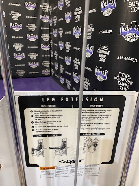 web4-5 Cybex VR Leg Extension – Small Footprint
