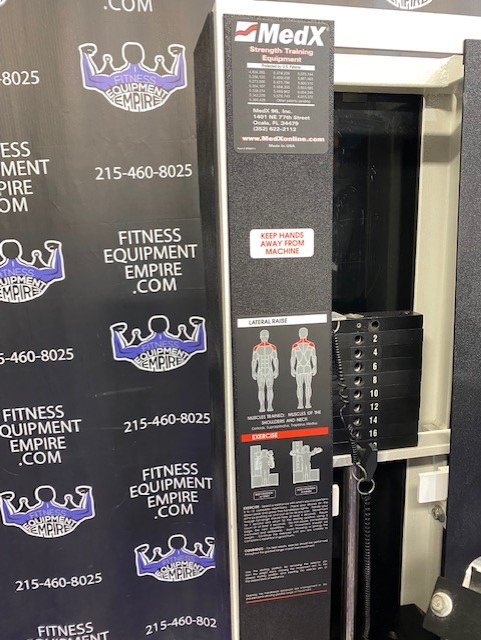 web44-4 MedX Seated Lateral Raise w/280 lb. Stack