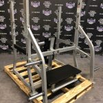Hammer Strength Olympic Military Press w/Spotter Stand