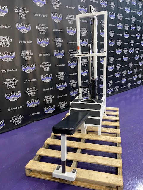 web54-1 King Fitness Adjustable Low Cable Row w/300 lb. Stack – EXTREMELY RARE