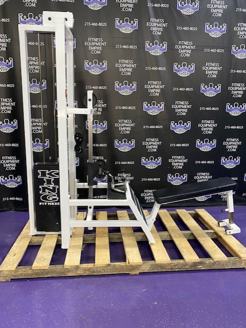 web55-1 King Fitness Adjustable Low Cable Row w/300 lb. Stack – EXTREMELY RARE