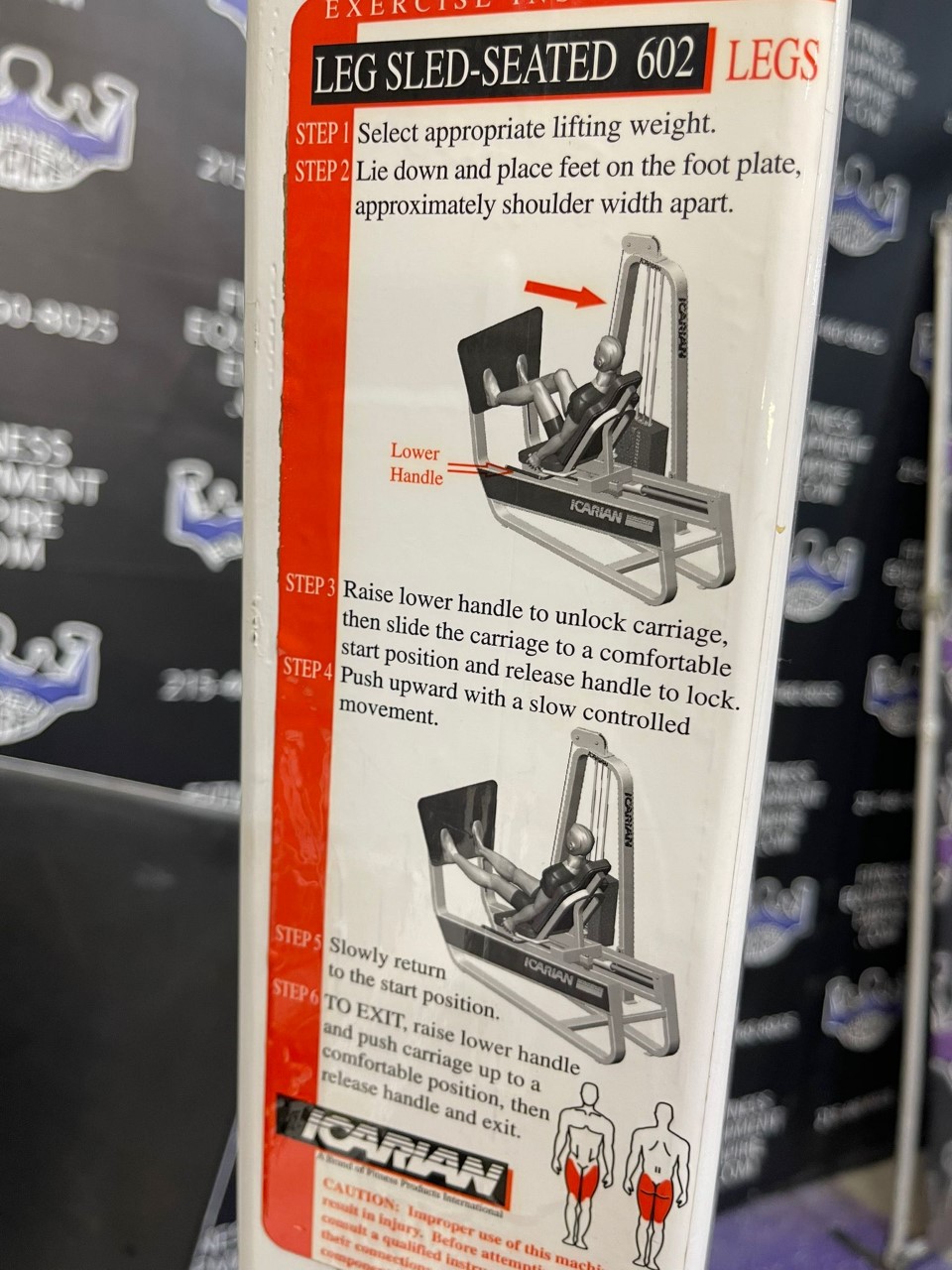 web56-1-2.jpg Precor Icarian 602 Leg Sled Horizontal Lying Leg Press – The Best Torture Device – RARE
