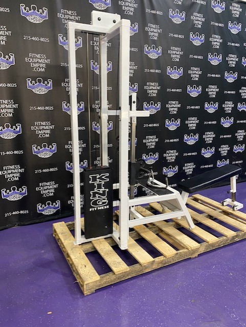 web56-1 King Fitness Adjustable Low Cable Row w/300 lb. Stack – EXTREMELY RARE