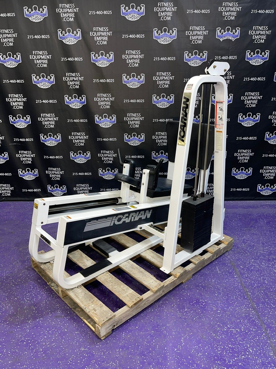 web57-1-1.jpg Precor Icarian 602 Leg Sled Horizontal Lying Leg Press – The Best Torture Device – RARE