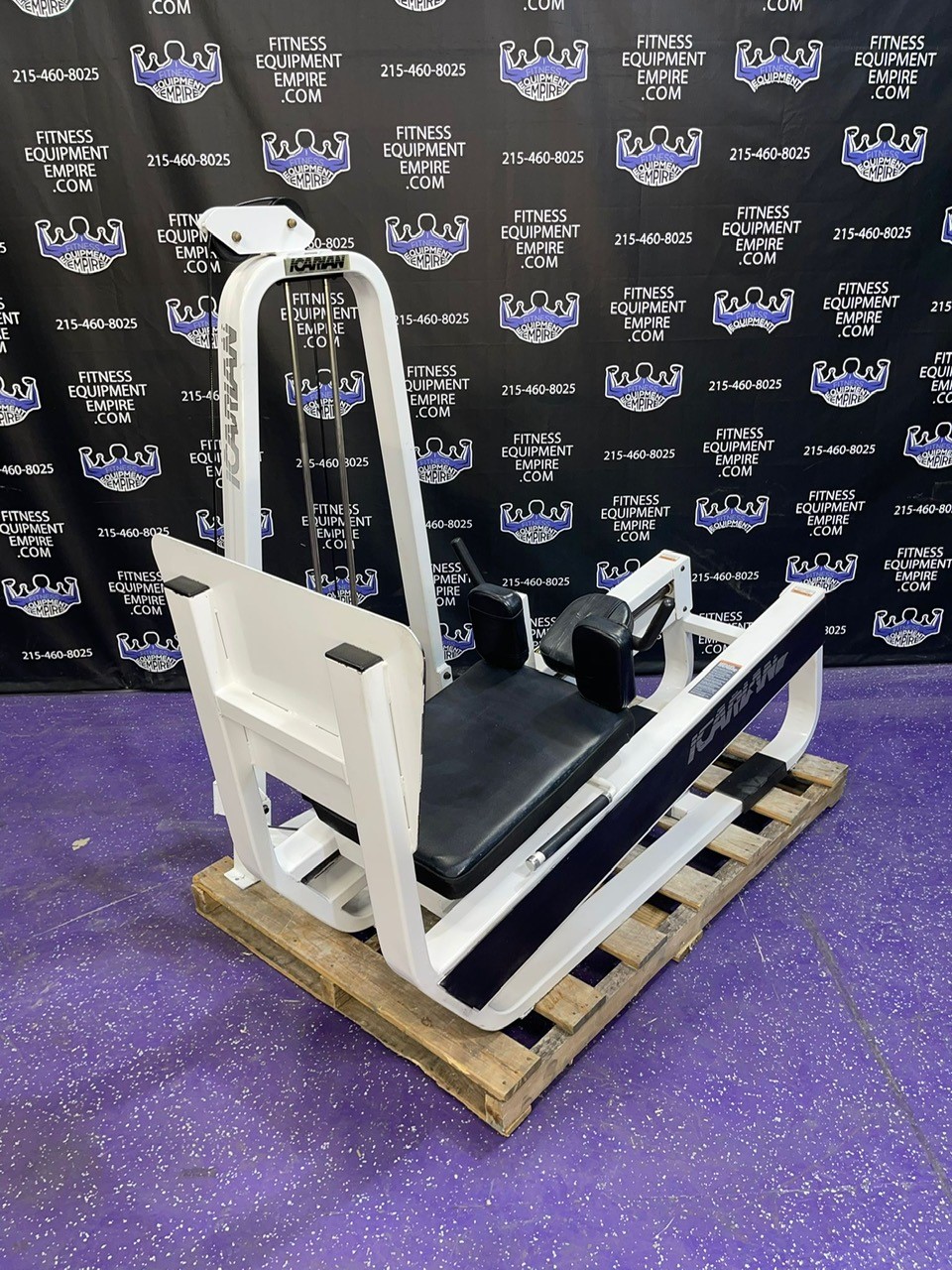 web58-1-1.jpg Precor Icarian 602 Leg Sled Horizontal Lying Leg Press – The Best Torture Device – RARE