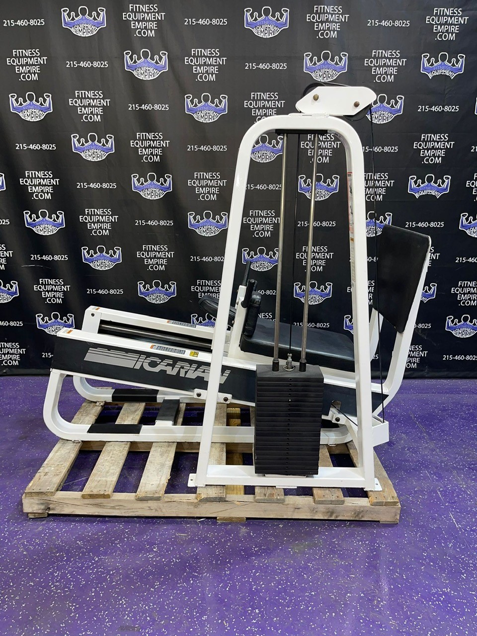 web59-1-1.jpg Precor Icarian 602 Leg Sled Horizontal Lying Leg Press – The Best Torture Device – RARE