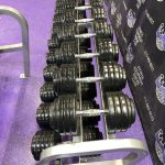 GP Urethane 5-100 lb. Prostyle Dumbbell Set w/Cybex Pro Racks GP Urethane 5-100 lb. Prostyle Dumbbell Set w/Cybex Pro Racks