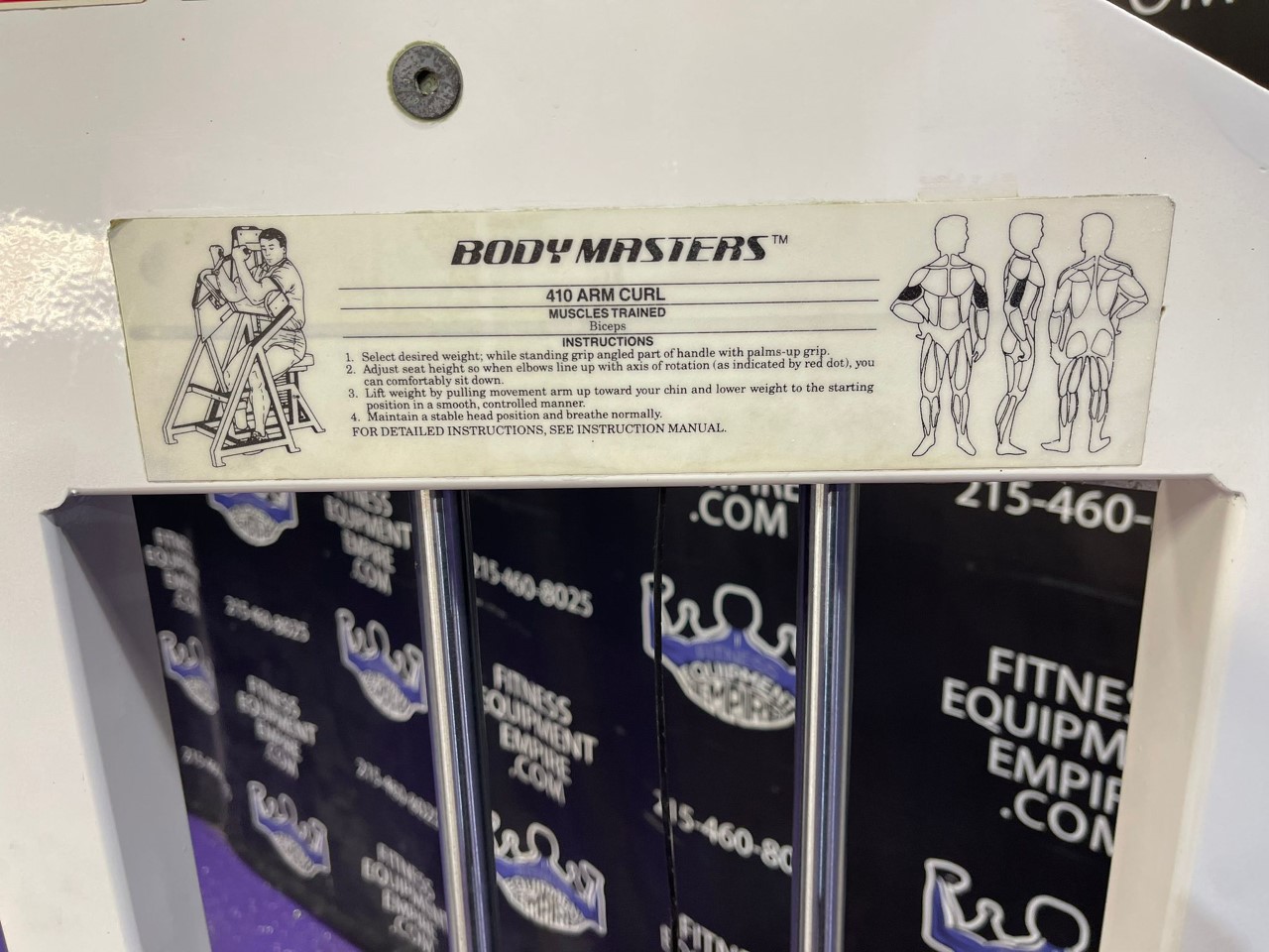 web6-28 Bodymasters 410 Arm Bicep Curl