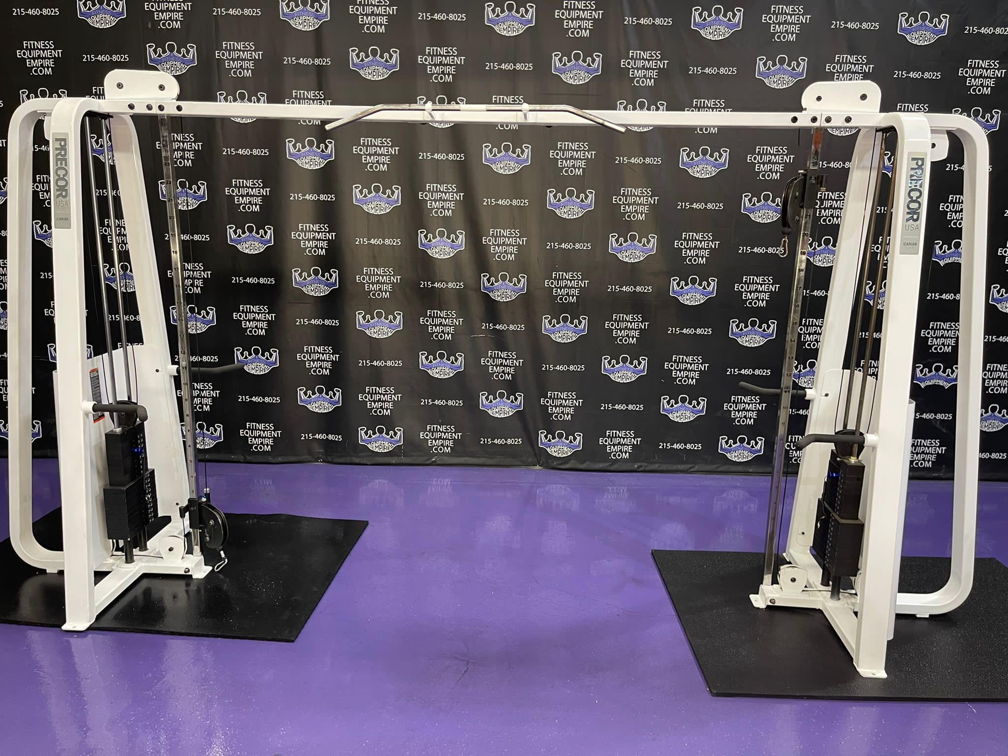 web6-29-3.jpg Precor Icarian Dual Adjustable Pulley Cable Crossover w/Multi Grip Pull-up