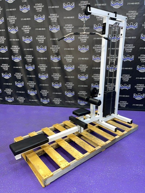 web63-2 AFS Low Cable Row & High Pulley Tricep Pushdown Combo Machine w/300 lb. Stack – RARE – Refurbished