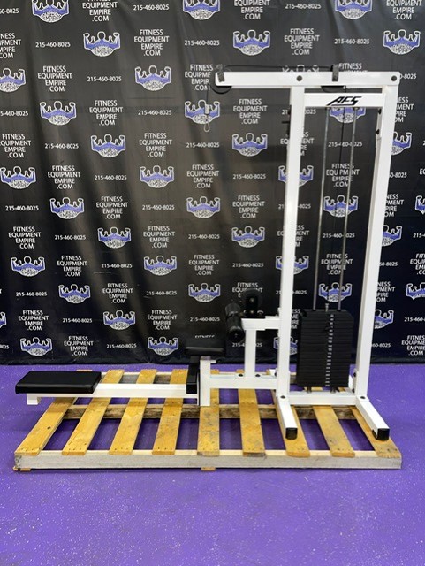 web64-2 AFS Low Cable Row & High Pulley Tricep Pushdown Combo Machine w/300 lb. Stack – RARE – Refurbished