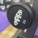 BRAND NEW Empire Rubber Fixed EZ Curl Bar Set 20-110 lbs. in 10’s w/Rack BRAND NEW Empire Rubber Fixed EZ Curl Bar Set 20-110 lbs. in 10’s w/Rack