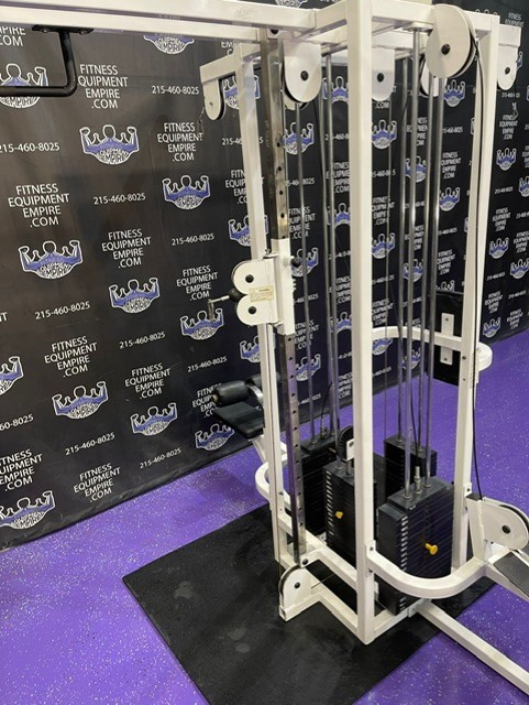 web7-3-4.jpg Life Fitness Dual Pulley 8 Stack Jungle Gym w/300 lb. Stacks