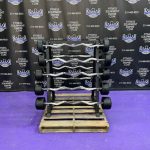 BRAND NEW Empire Rubber Fixed EZ Curl Bar Set 20-110 lbs. in 10’s w/Rack BRAND NEW Empire Rubber Fixed EZ Curl Bar Set 20-110 lbs. in 10’s w/Rack