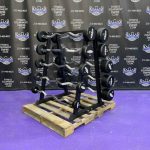 BRAND NEW Empire Rubber Fixed EZ Curl Bar Set 20-110 lbs. in 10’s w/Rack BRAND NEW Empire Rubber Fixed EZ Curl Bar Set 20-110 lbs. in 10’s w/Rack