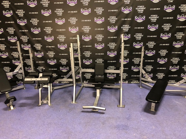 web9-20-1.jpg Hammer Strength Olympic 3 Piece Bench Set Incline – Decline – Flat