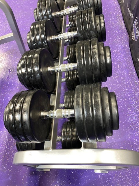 web9-25-2.jpg GP Urethane 5-100 lb. Prostyle Dumbbell Set w/Cybex Pro Racks